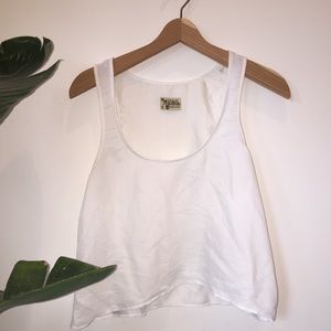 White silky show me your mumu tank small